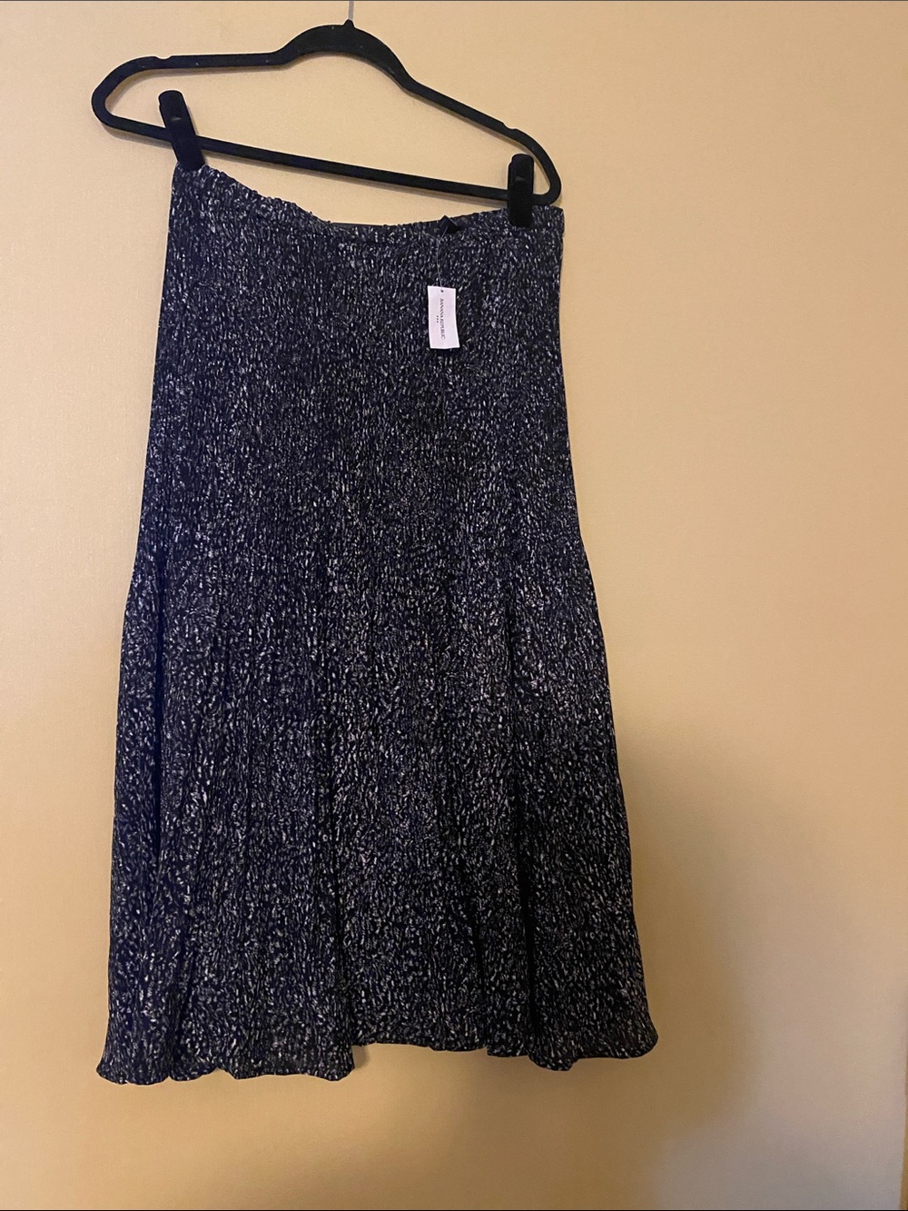 Banana Republic Factory Black and White Speckled A-Line Skirt